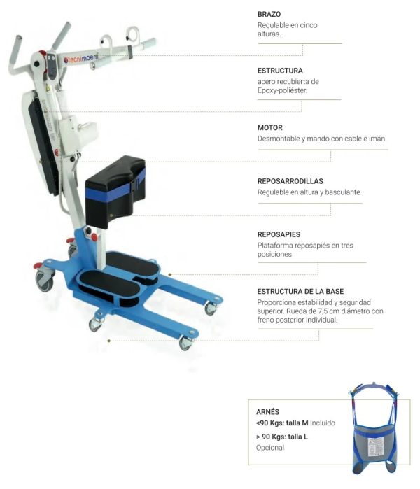 Grúa de Bipedestación Powerlift Up 2 - Imagen 3