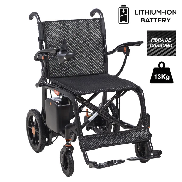 SILLA DE RUEDAS ELECTRICA PLEGABLE DE CARBONO - Imagen 2