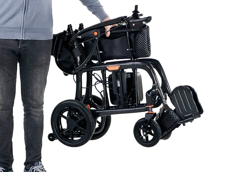 SILLA DE RUEDAS ELECTRICA PLEGABLE DE CARBONO - Imagen 5