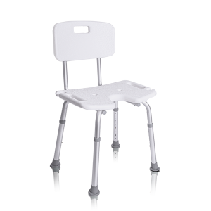 Silla de Ducha con Asiento Herradura y Respaldo 9140