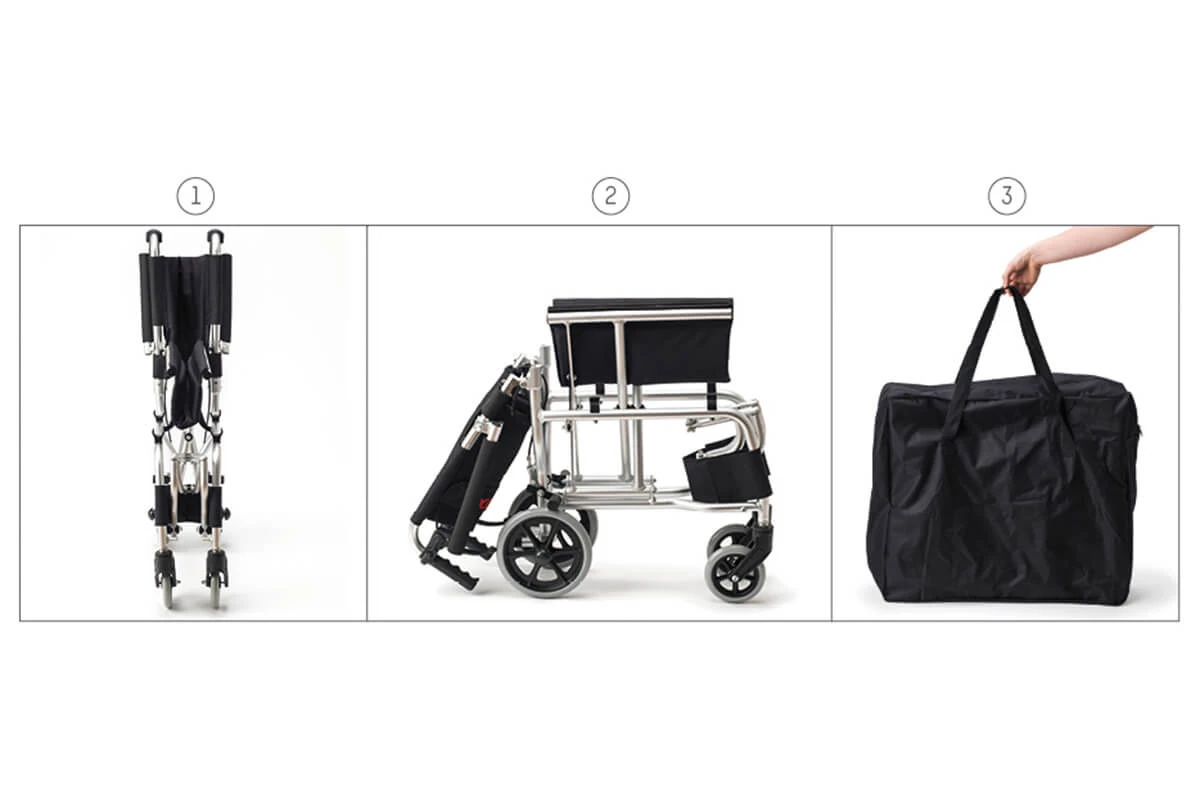 Silla de Ruedas Aluminio Plegable Transit - Imagen 2
